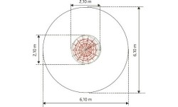 Siatka do wspinaczki na plac zabaw Inter-Play Mt. Blanc