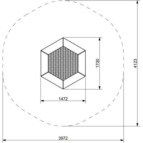 Trampolina gruntowa Inter-Play Hexo 1
