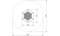 Trampolina gruntowa Inter-Play Hexo 1