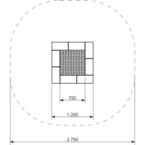 Trampolina na plac zabaw Inter-Play Pako 125