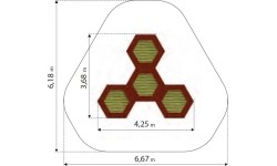 Trampolina Inter-Play Hexo 4B