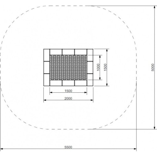 Trampolina Inter-Play Orta 150 x 200 WP