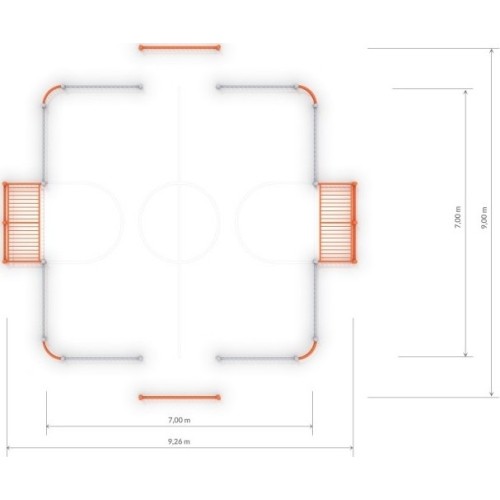 Bramka piłkarska Inter-Play 2 (7x7 m)
