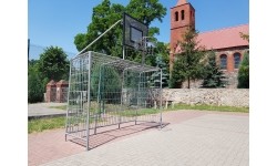 Bramka do piłki nożnej z tablicą do koszykówki 3x2 m Inter-Play