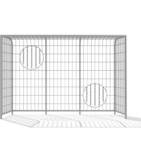 Bramka do piłki nożnej 3x2 m z otworami Inter-Play