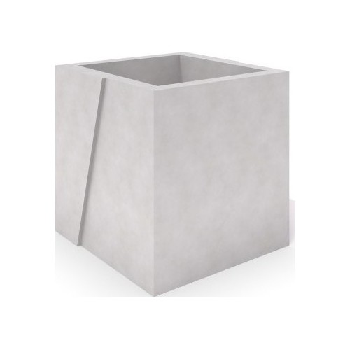 Planter - donica z białego betonu Inter-Play Deco 01