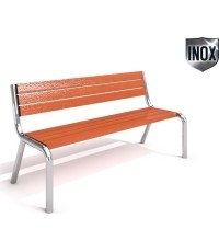 Ławka ze stali nierdzewnej Inter-Play 02