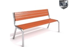Ławka ze stali nierdzewnej Inter-Play 02