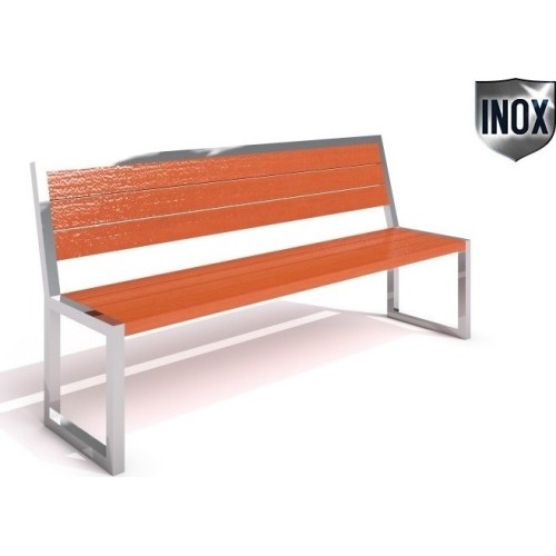 Ławka ze stali nierdzewnej Inter-Play 04