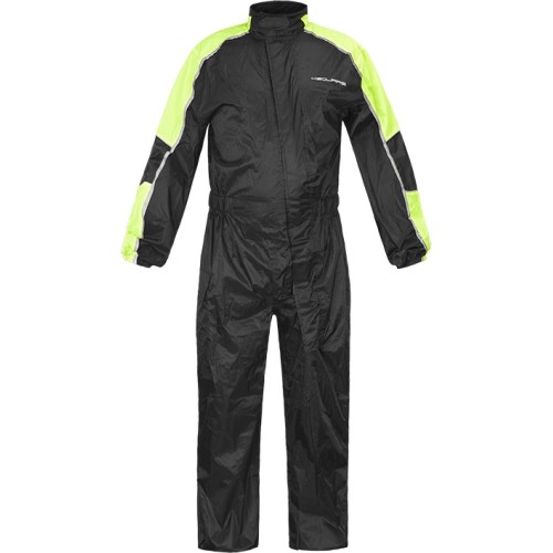 Motocyklowy kombinezon przeciwdeszczowy Nox/4Square - Czarny- Żółty fluorescencyjny