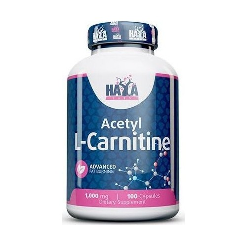 Haya Labs Acetyl L-Carnitine (karnitinas) 100 kaps.
