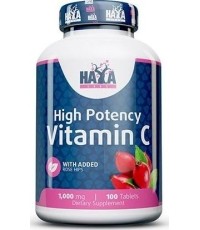 Haya Labs High Potency Vitamin C with Rose Hips 100 tab.
