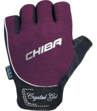 Rękawice fitness Chiba 40928 Lady Crystal Gel (fioletowe)