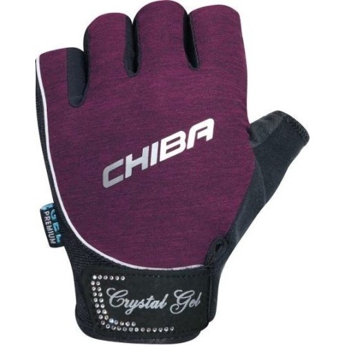 Rękawice fitness Chiba 40928 Lady Crystal Gel (fioletowe)