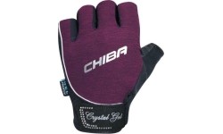 Rękawice fitness Chiba 40928 Lady Crystal Gel (fioletowe)