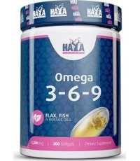 Haya Labs Omega 3-6-9 200 kaps. (olej rybny)