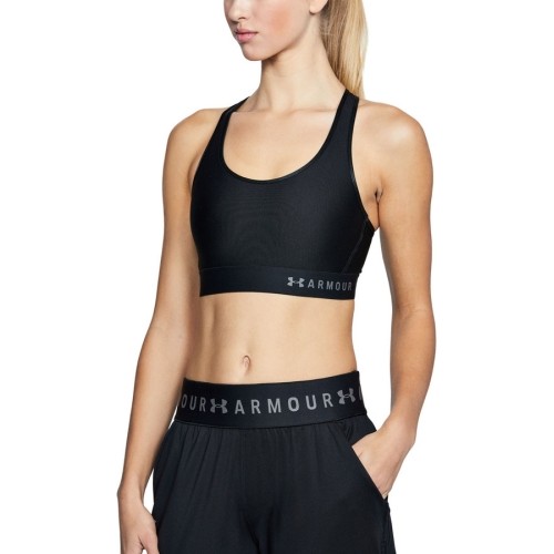 Biustonosz Stanik sportowy Under Armour Mid Keyhole  - Black