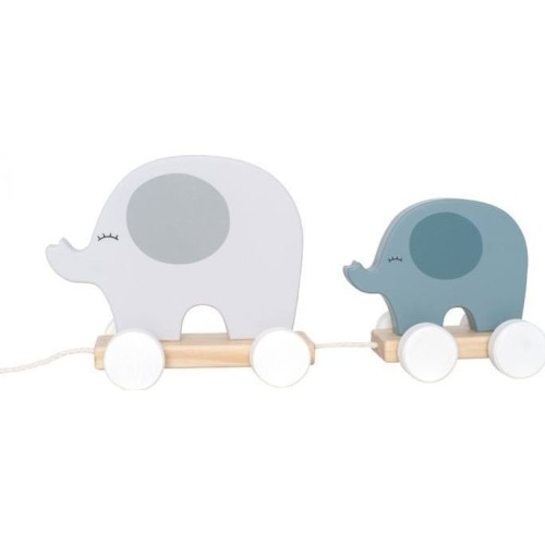 Pull Elephant JaBaDaBaDo - Grey