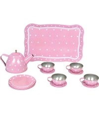 Tin Tea Set with Case JaBaDaBaDo - Pink