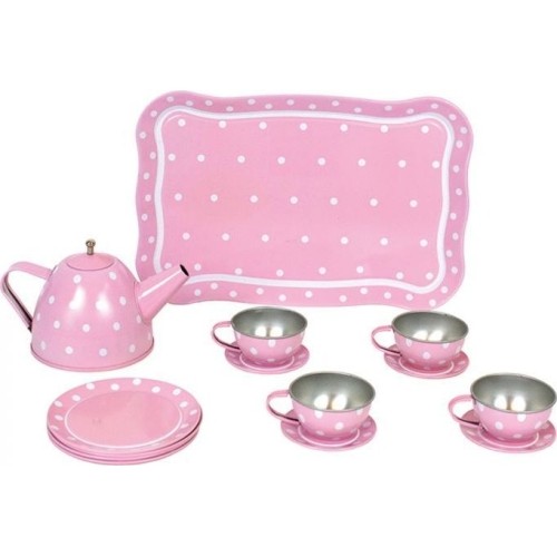 Tin Tea Set with Case JaBaDaBaDo - Pink