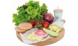 Drewniany zestaw burgera JaBaDaBaDo Burger Meal
