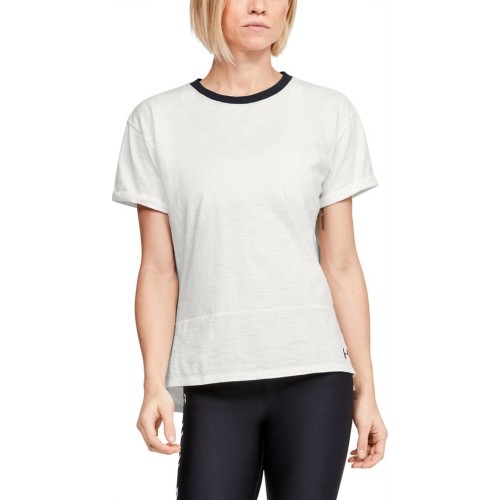 Damska koszulka Under Armour Charged Cotton SS T-Shirt - Onyx White