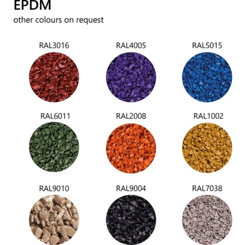 Gumowe płytki z bazą Premium - Puzzle, Czerwone