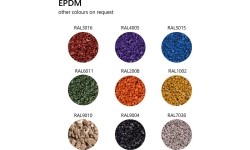 Gumowe płytki z bazą Premium - Puzzle, Czerwone