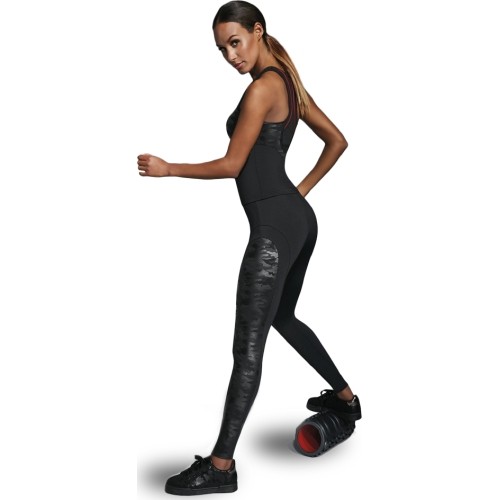 Damskie czarne legginsy Bas Bleu Combat - Czarny