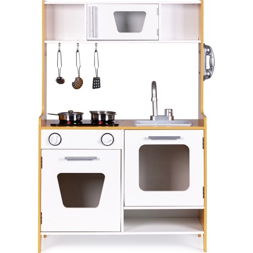 ECOTOYS Drewniana kuchnia z efektami dźwiękowymi