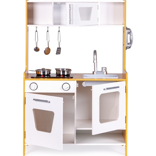 ECOTOYS Drewniana kuchnia z efektami dźwiękowymi