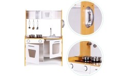 ECOTOYS Drewniana kuchnia z efektami dźwiękowymi