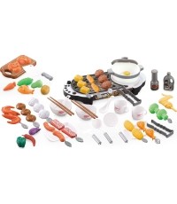 Mini Grill z akcesoriami kuchennymi dla dzieci EcoToys 