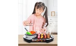 Mini Grill z akcesoriami kuchennymi dla dzieci EcoToys 