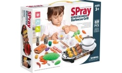 Mini Grill z akcesoriami kuchennymi dla dzieci EcoToys 