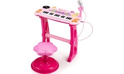Pianino z mikrofonem EcoToys, różowe