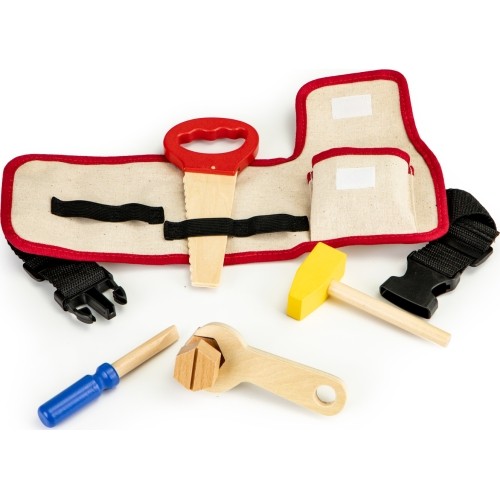Narzędzia drewniane z paskiem Ecotoys DIY