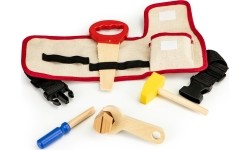 Narzędzia drewniane z paskiem Ecotoys DIY