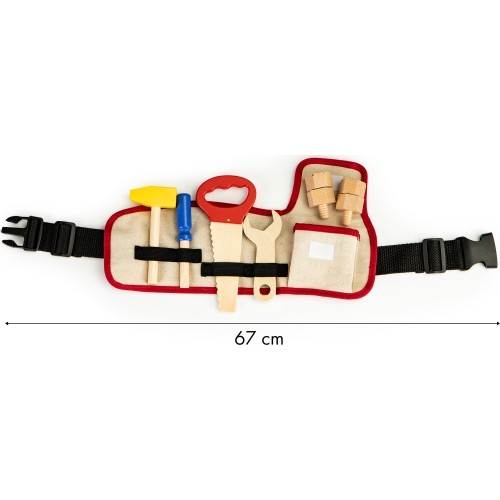Narzędzia drewniane z paskiem Ecotoys DIY