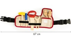 Narzędzia drewniane z paskiem Ecotoys DIY