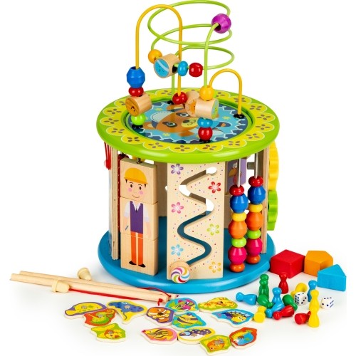EcoToys Drewniana kostka edukacyjna