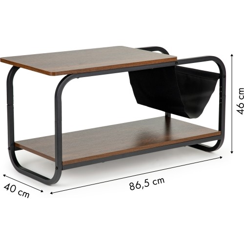 Stolik kawowy loft nowoczesny 2 poziomy ModernHome