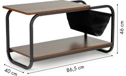 Stolik kawowy loft nowoczesny 2 poziomy ModernHome