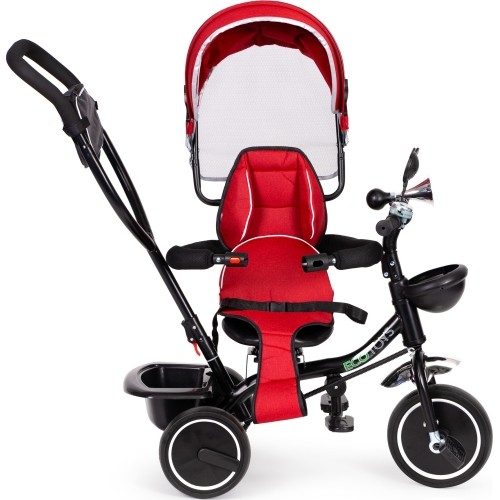 Rowerek Wózek trójkołowy dla małych dzieci z obracanym siedzeniem Eco Toys - czerwony