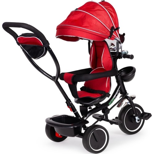 Rowerek Wózek trójkołowy dla małych dzieci z obracanym siedzeniem Eco Toys - czerwony