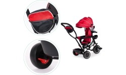 Rowerek Wózek trójkołowy dla małych dzieci z obracanym siedzeniem Eco Toys - czerwony