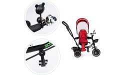 Rowerek Wózek trójkołowy dla małych dzieci z obracanym siedzeniem Eco Toys - czerwony