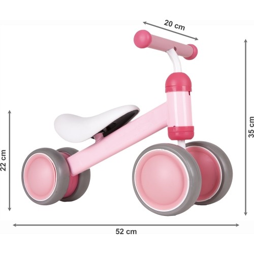 Rowerek biegowy mini rower Practise Pink Ecotoys