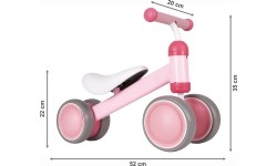 Rowerek biegowy mini rower Practise Pink Ecotoys