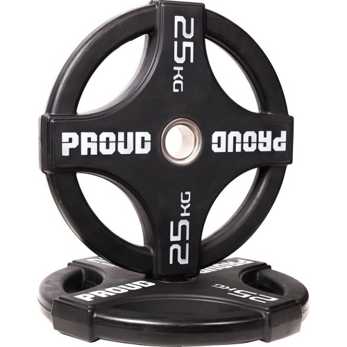 Ogumowany obciążnik Talerz do sztangi Proud 2.0 - 25 kg